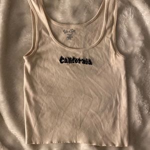 brandy melville california tank beige